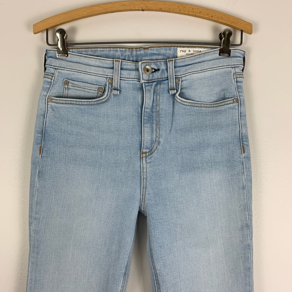 Rag & Bone Nina High Rise Ankle Flare Jeans Light Wash Denim Women’s Size 26 NWT - Picture 3 of 16